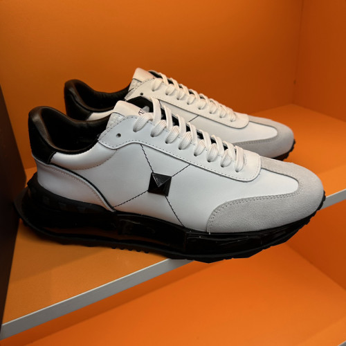 Valentino Garavani Mid-Top Calfskin VL7N Sneaker With Bands Mens Shoes Sneakers Luxury Brand with Original Box  