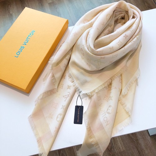 Louis Vuitton Scarves Womens Fashion Scarf Luxury Brand with Original Box 140x140cm