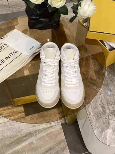 Fendi Mens Shoes Fashion Sneakers Luxury Brand Casual High Top Fendi Trainer Sneakers Match Basse Shoes for Men with Original Box
