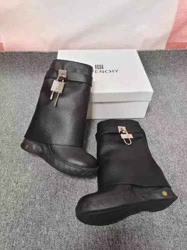 Givenchy Womens Shoes Boots Fashion Type Luxury Brand GIVENCHY BOOTS IN LEATHER with Original Box