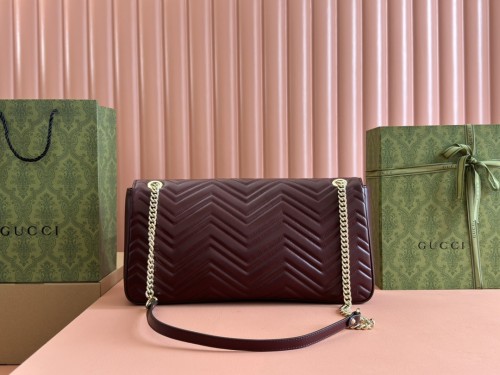 Gucci Womens Bags Shoulder Messenger Bag Luxury Brand GG MARMONT LARGE SHOULDER BAG with Original Box 788371 AADPJ 6207
