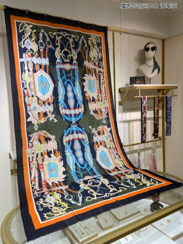 Hermes Scarves Womens Fashion Scarf Shawl 176