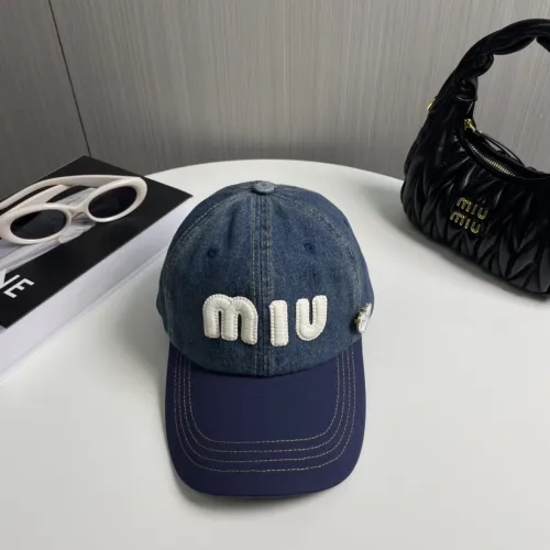 Miumiu Womens Mens Cap Baseball Hat Luxury Brand with Original Box  