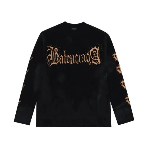 Balenciaga Luxury Brand Women Mens Long Sleeve T-Shirt   