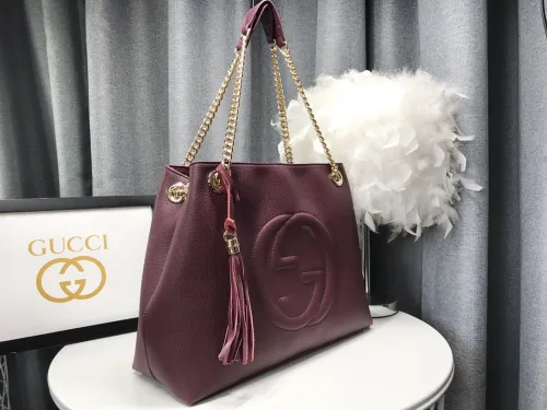 Gucci Womens Bags Shoulder Handbags Luxury Brand Gucci Double G Chain Shoulder Bags Totes  
