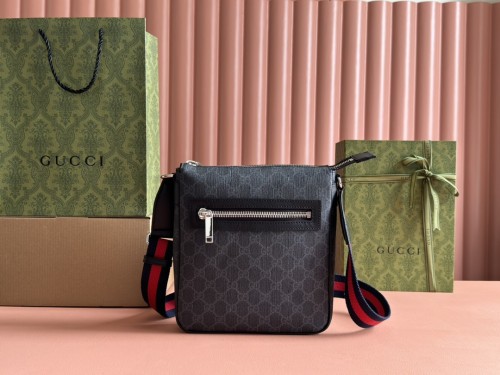 Gucci Mens Messenger Shoulder Bags Luxury Brand Fashion Bags GG Black Messenger Bag 792082 FADJA 1042  