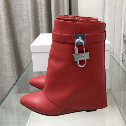 Givenchy Womens Shoes Boots Fashion Type Luxury Brand GIVENCHY BOOTS IN LEATHER with Original Box