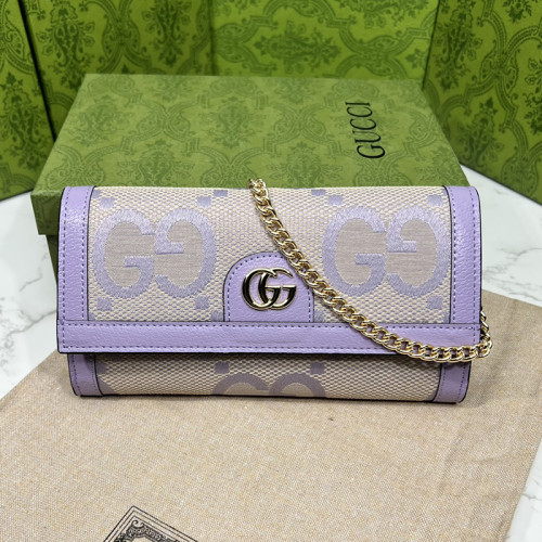 Gucci Womens Bag Wallets Clutch Luxury Brand Ophidia jumbo GG continental wallet with Original Box 726497 UKMBG 8481