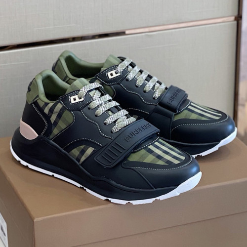 Burberry Men Shoes Fashion Sneakers Luxury Brand Vintage Cotton Sneaker with Original Box