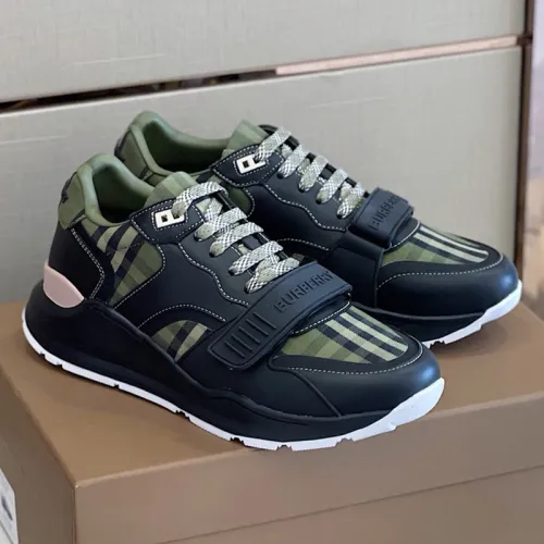 Burberry Men Shoes Fashion Sneakers Luxury Brand Vintage Cotton Sneaker with Original Box