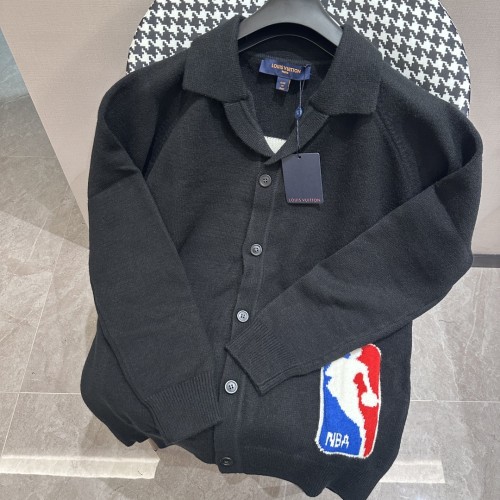 Louis Vuitton x NBA Men Womens Sweater Knitwear Luxury Brand Mens Knit Cardigan Top Quality   
