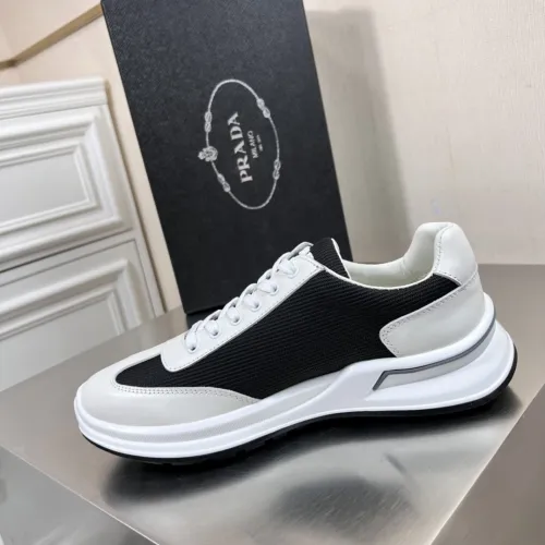 Prada Mens Shoes Casual Luxury Brand Breathable Sneakers with Original Box