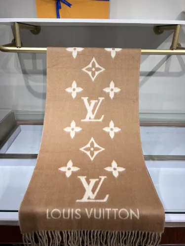 Louis Vuitton Scarves Men Womens Fashion Scarf with Original Box   