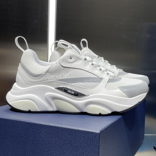Dior Mens Shoes Sneakers Luxury Brand Breathable Design B22 SNEAKER Mesh with Smooth Calfskin with Original Box 3SN231YXX_H861