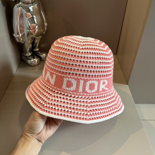 Dior Womens Knit Bucket Hat Luxury Brand Design Dior Cap with Original Box  
