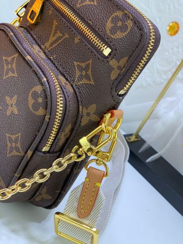 Louis Vuitton Womens Mens Bags Luxury Brand Crossbody Bags UTILITY PHONE SLEEVE M80746 Monogram coated canvas with Original Box