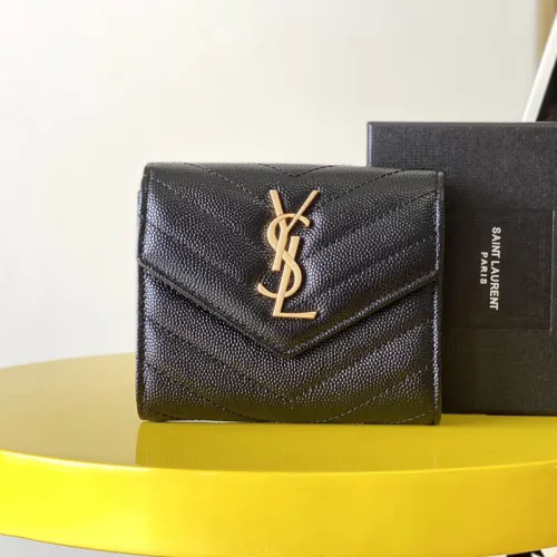 Saint Laurent YSL Womens Bag Designer Luxury Brand Women Wallets Coin Purse with Original Box  