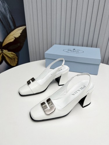 Prada Womens Shoes Sandals Casual Luxury Brand Pumps 8.5cm Heel with Original Box Whatsapp 