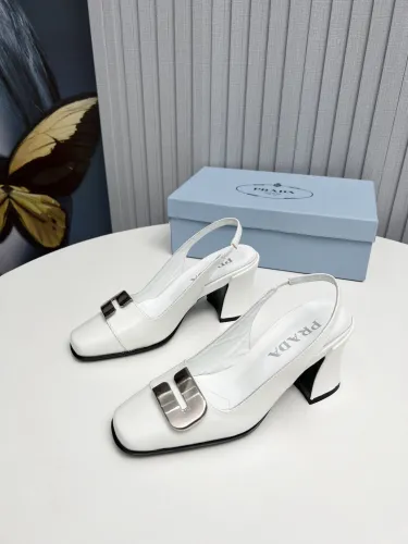 Prada Womens Shoes Sandals Casual Luxury Brand Pumps 8.5cm Heel with Original Box Whatsapp 