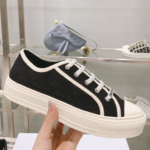 Dior Womens Shoes Fashion Sneakers WALK'N'DIOR SNEAKER Cotton Canvas Luxury Brand with Original Box Whatsapp 