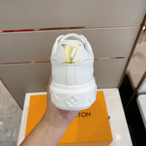 Louis Vuitton Women Shoes Sneakers Lace-Up Luxury Brand Fashion TIME OUT SNEAKER with Original Box 1AADMG