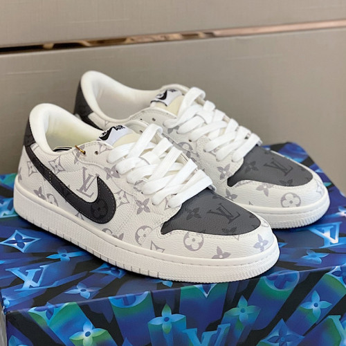 Louis Vuitton NIKE Men Shoes Fashion Sneakers Design Luxury Brand LVXNIKE Air Jordan Sneakers with Original Box