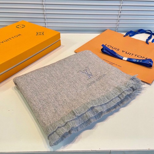Louis Vuitton Scarves Men Womens Fashion Scarf with Original Box   