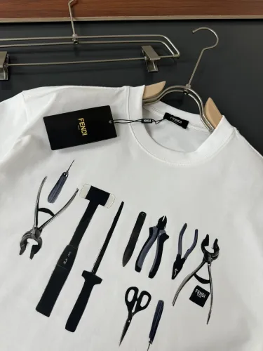 Fendi Luxury Brand Women Mens Short Sleeve T-Shirt   