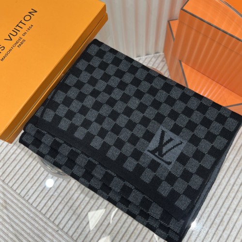 Louis Vuitton Scarves Men Womens Fashion Scarf with Original Box   