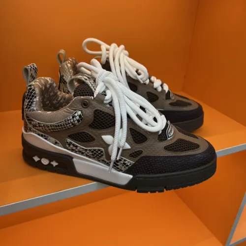 Louis Vuitton Mens Shoes Fashion Sneakers Design Luxury Brand LV TRAINER Skate SNEAKER Mix of materials with Original Box 1AB9XJ  