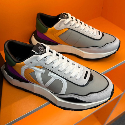 Valentino Garavani Mid-Top Calfskin VL7N Sneaker With Bands Mens Shoes Sneakers Luxury Brand with Original Box  