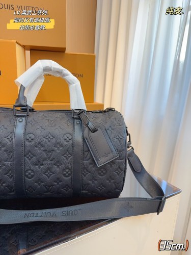 Louis Vuitton Womens and Mens Unisex Bags Luxury Brand LV Keepall Bandoulière 35 Fashion Design Travel Bag