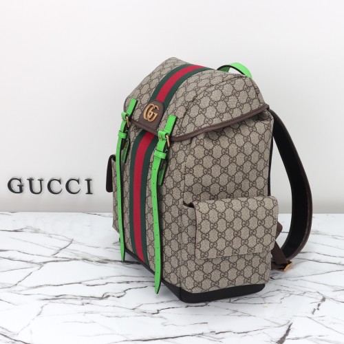 Gucci Womens Bags Backpacks Luxury Brand GUCCI Ophidia medium backpack in GG Supreme canvas