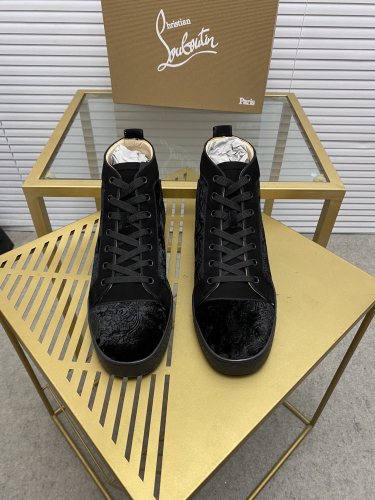 Christian Louboutin Mens Shoes Sneakers Luxury Brand Red Bottom Design Sports Footwears with Original Box