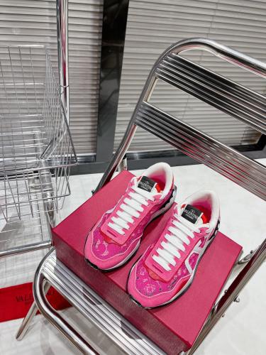 Valentino Womens Shoes Sneakers Leather Luxury Brand Women Rockstud Untitled Shoes with Original Box Whatsapp 