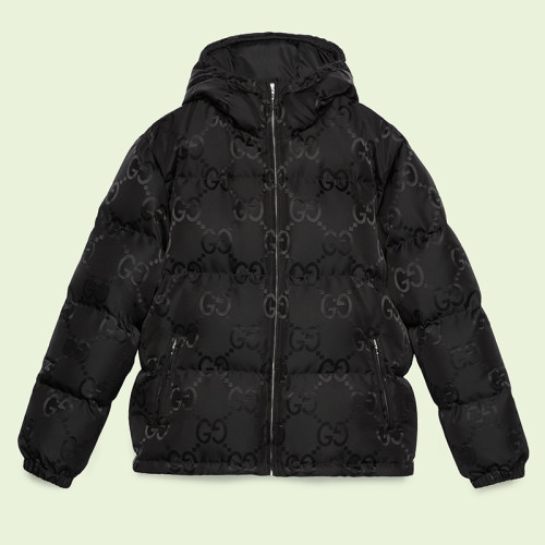 Gucci Design Womens Mens Winter Windprood Down Jackets Keep Warm 90% White Duck Down Jumbo GG canvas jacket 698710 Z8A2S 1000