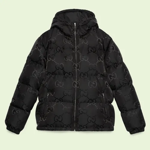 Gucci Design Womens Mens Winter Windprood Down Jackets Keep Warm 90% White Duck Down Jumbo GG canvas jacket 698710 Z8A2S 1000