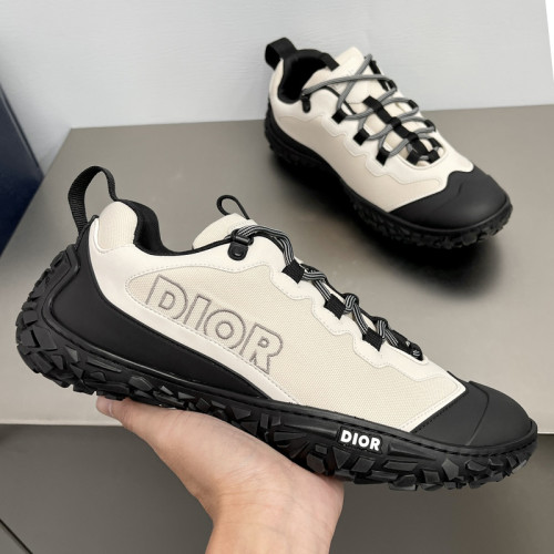 Dior Mens Shoes Sneakers Luxury Brand B28 SNEAKER DIORIZON DERBY SHOE Dior Oblique Jacquard and Rubber with Original Box 3SN277ZJW_H969