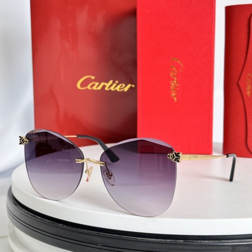 Cartier Sunglasses Luxury Brand Men Womens Sunglasses with Original Box  CT0398S