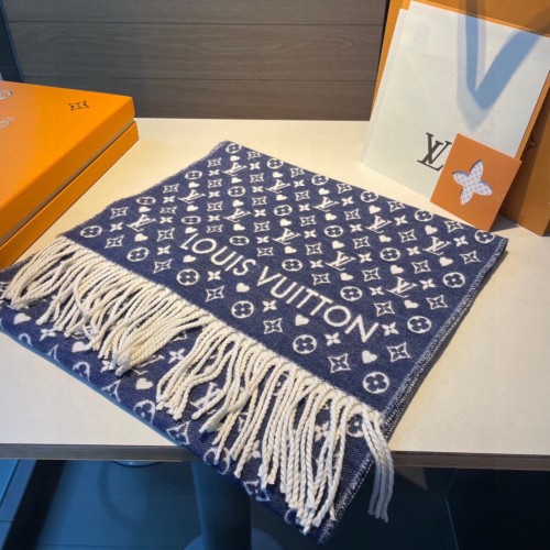 Louis Vuitton Scarves Men Womens Fashion Scarf with Original Box   