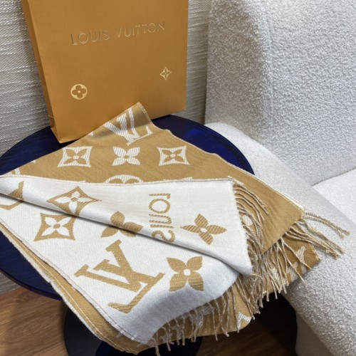 Louis Vuitton Scarves Men Womens Fashion Scarf with Original Box   
