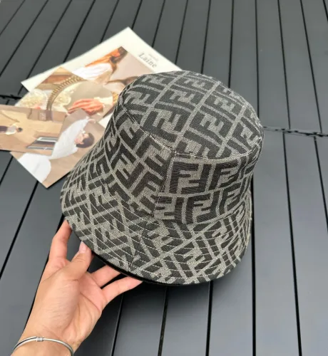 Fendi Men Womens Bucket Hat Luxury Brand Design Fendi Cap with Original Box  