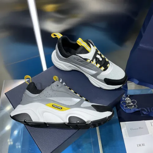 Dior Mens Shoes Sneakers Luxury Brand Breathable Design B22 SNEAKER Mesh with Smooth Calfskin with Original Box 3SN231YXX_H861