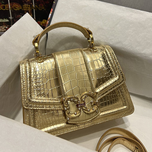 Dolce&Gabbana Womens Bags Shoulder Bag in quilted nappa leather Luxury Brand with Original Box  