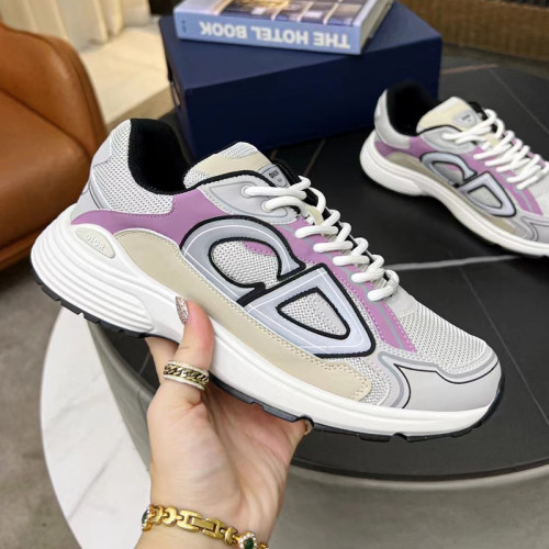 Dior Mens Shoes Sneakers Luxury Brand B30 SNEAKER Mesh and Technical Fabric with Original Box 3SN279ZRA_H840
