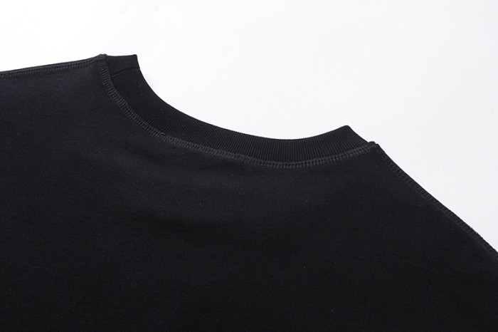 Gucci Luxury Brand Women Mens Short Sleeve T-Shirt COTTON JERSEY T-SHIRT BLACK GUCCI PRINT   