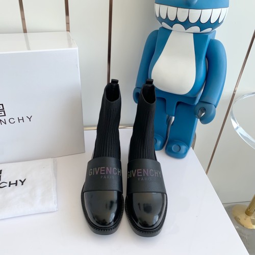 Givenchy Womens Shoes Boots Fashion Type Luxury Brand GIVENCHY BOOTS IN LEATHER with Original Box