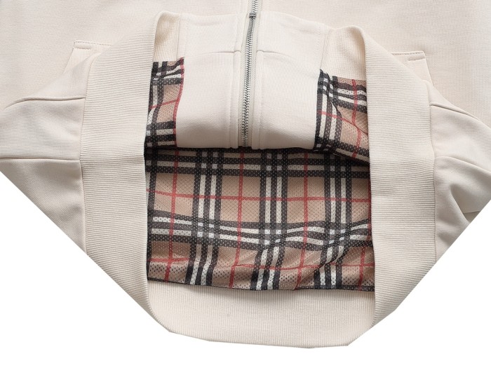 Burberry Womens Mens Sweatshirt Luxury Brand Mens Zip Hoodie   