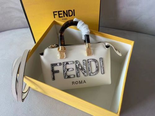 Fendi Womens Bag Shoulder Bags Luxury Brand By The Way Boston Fashion Bags for Women with Original Box