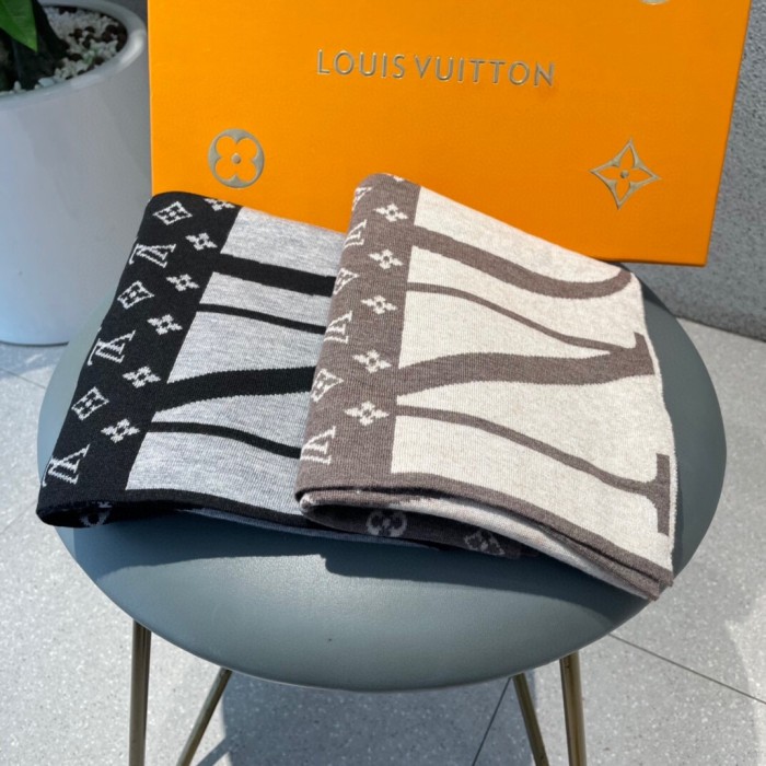 Louis Vuitton Scarves Men Womens Fashion Scarf with Original Box   